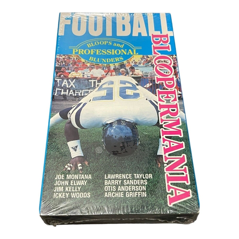 Football Bloopermania VHS 1991 New Sealed